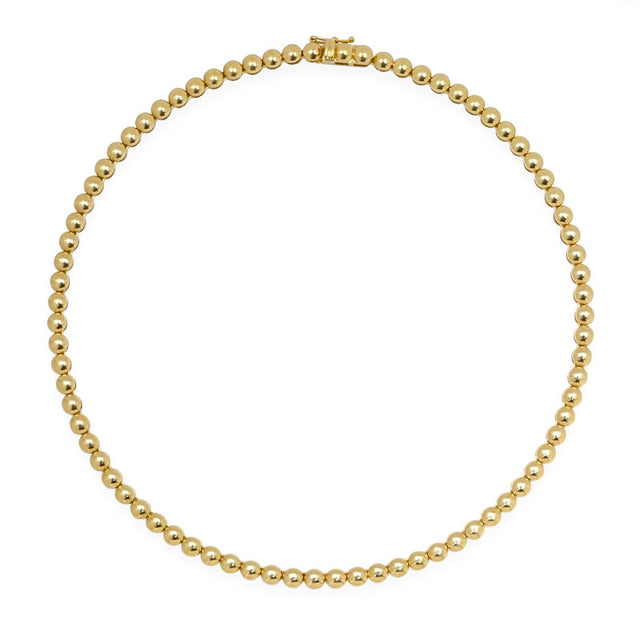 Luxe Bezel Tennis Necklace