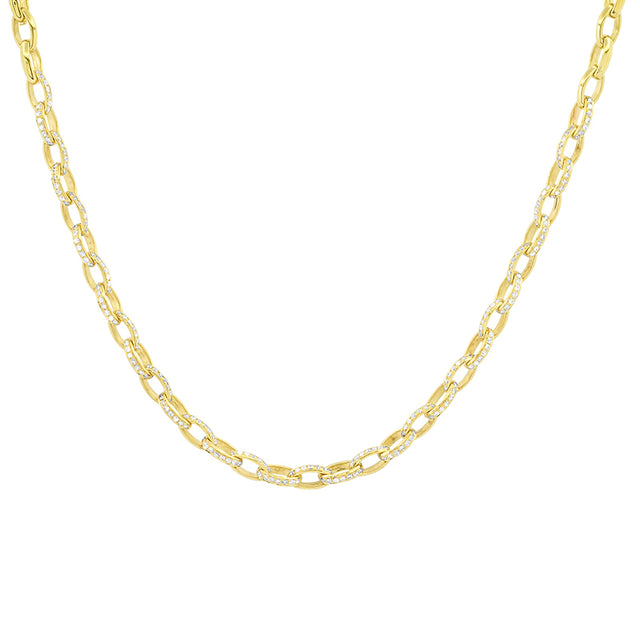 1/3 Diamond Small Luxe Edith Link Necklace