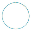 Large 4-Prong Turquoise Tennis Necklace