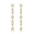 Baguette-Cut and Illusion-Set Diamond Studs