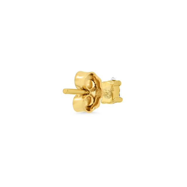 Single Marquise-Cut Diamond Stud