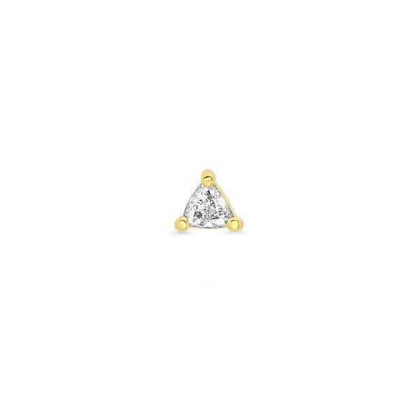 Single Trillion-Cut Diamond Stud for Women | Jennifer Meyer