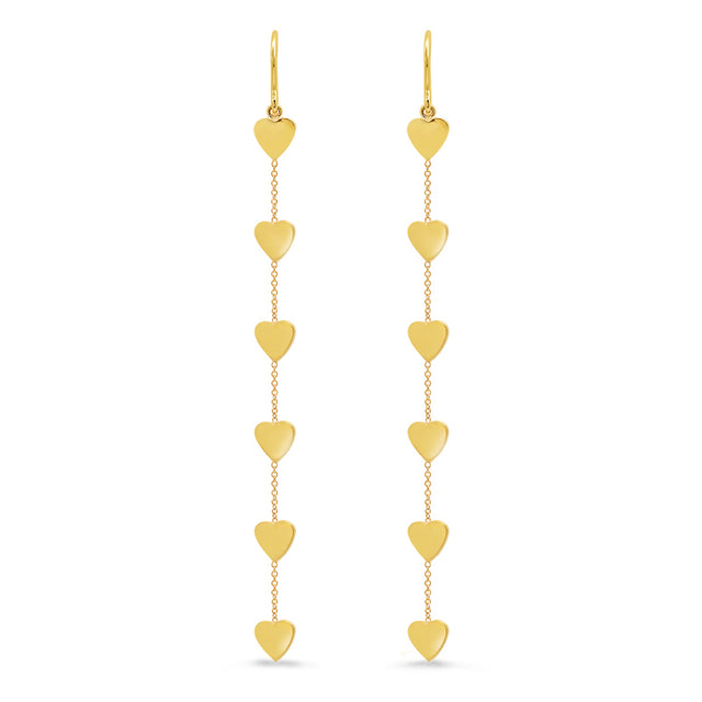 6 Heart By-The-Inch Earrings