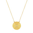 '70s Disc Necklace with Diamond Accent