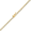 28 Inch Long Graduated Diamond Tennis Necklace