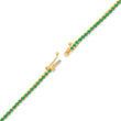 Emerald 4-Prong Tennis Necklace