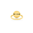 Mini Lapis Inlay Evil Eye Ring with Diamonds - Size 7