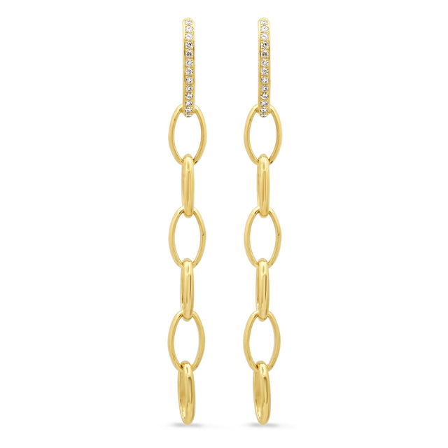 Large Diamond Edith Studs with 6 Edith Links