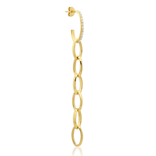 Large Diamond Edith Studs with 6 Edith Links