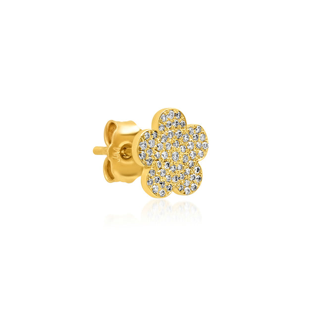 Large Diamond Daisy Studs