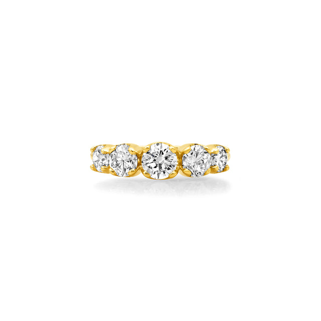 Large Graduated Diamond Ring