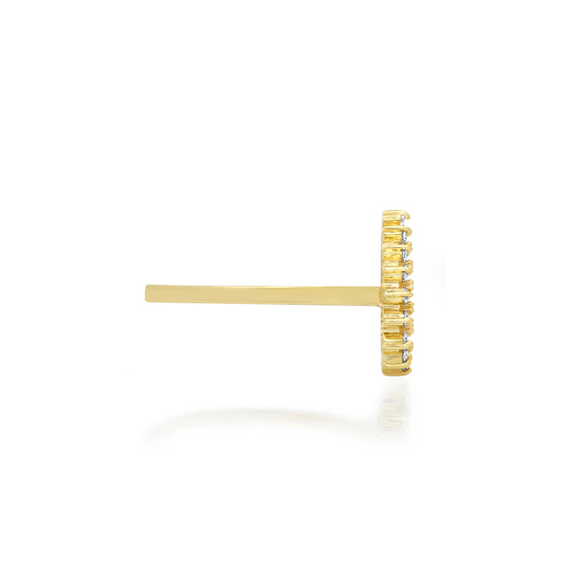 Mini 3-Prong Diamond Open Teardrop Ring