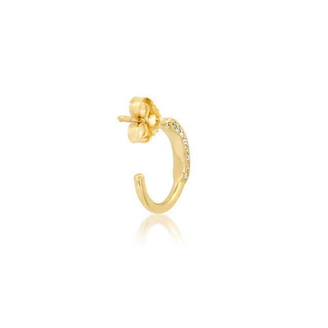 Mini 3-Sided Diamond Hoops