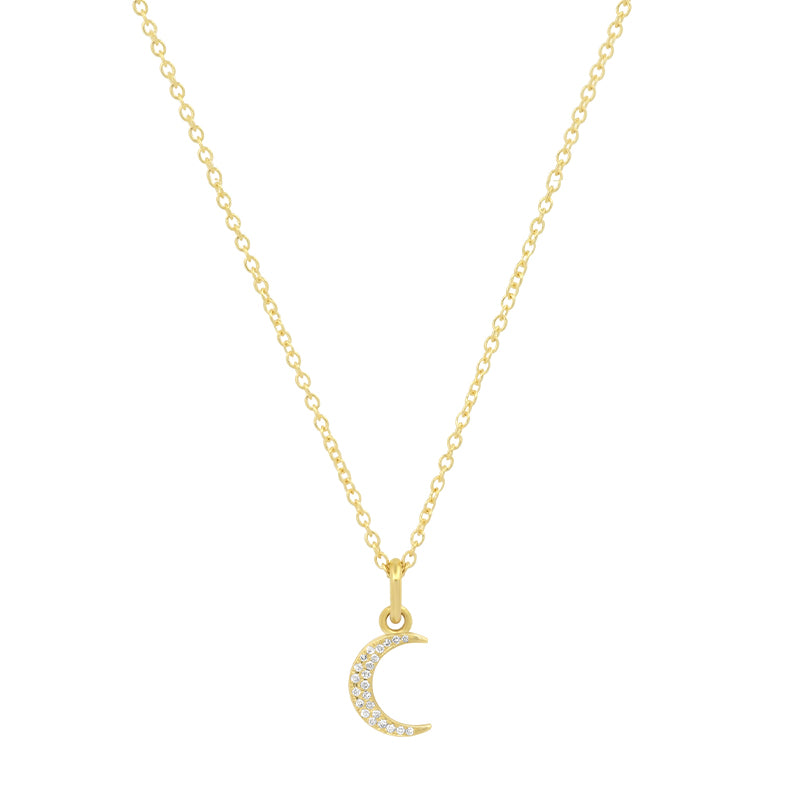 JEWELEXCESS 1/10 Carat White Diamonds Moon & Star Pendant in Sterling –  Jewelexcess