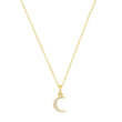 Diamond Mini Carson Moon Necklace