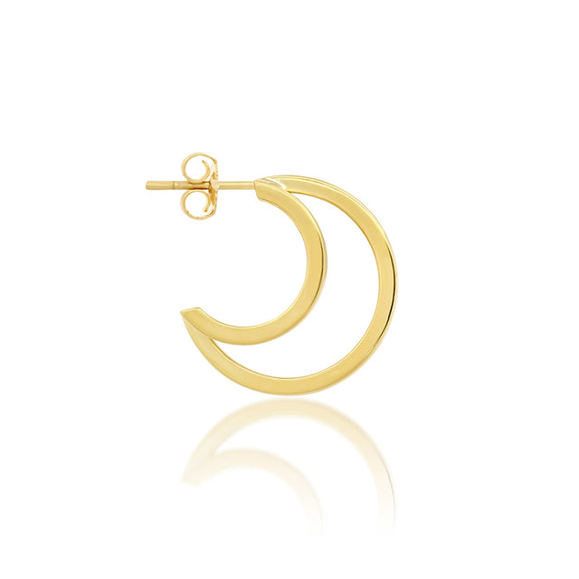 Small Double Hoops