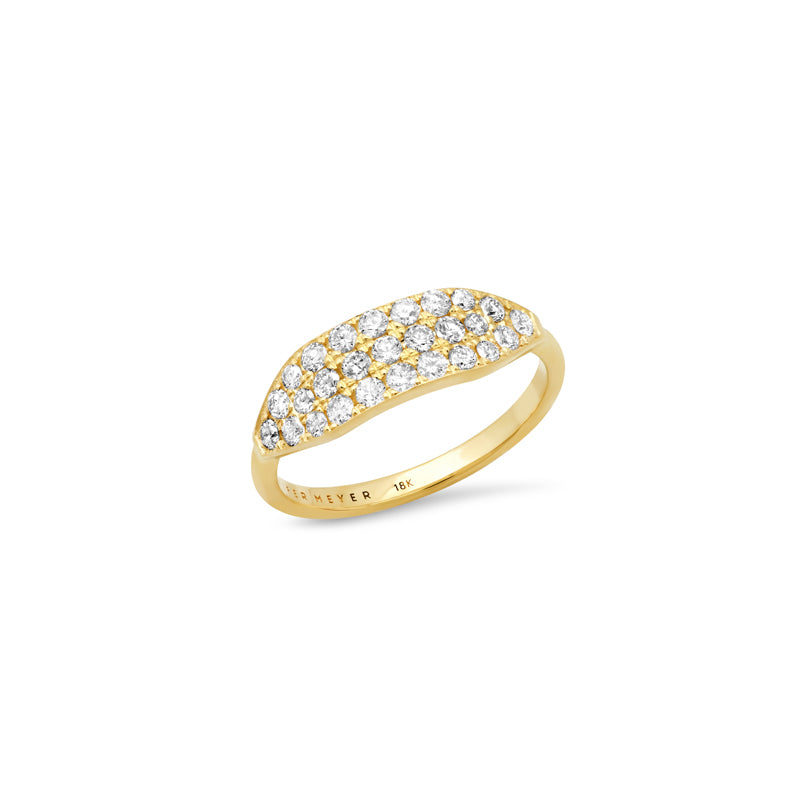 Triple Diamond Row Ring