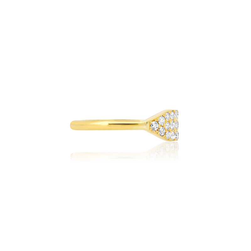 Triple Diamond Row Ring