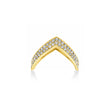 Diamond V Ring - Size 7