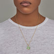 Large Emerald Clover Necklace
