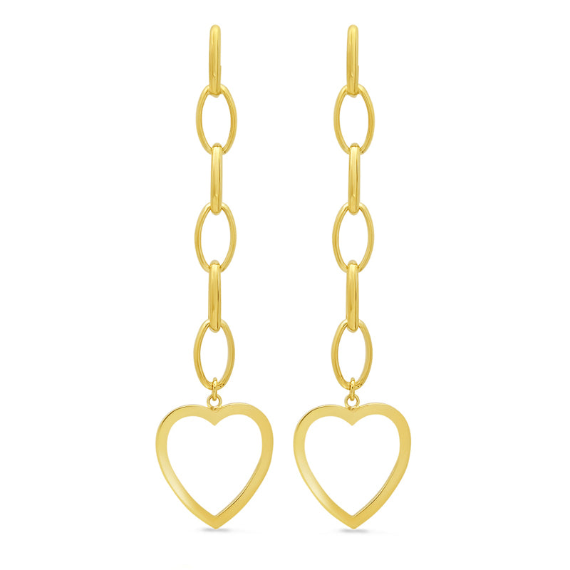 Medium Edith With Open Heart Accent Studs