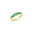 Graduated Emerald Ring