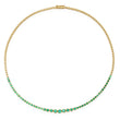 Graduated Emerald Tennis Necklace