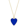 Lapis Inlay Heart Necklace