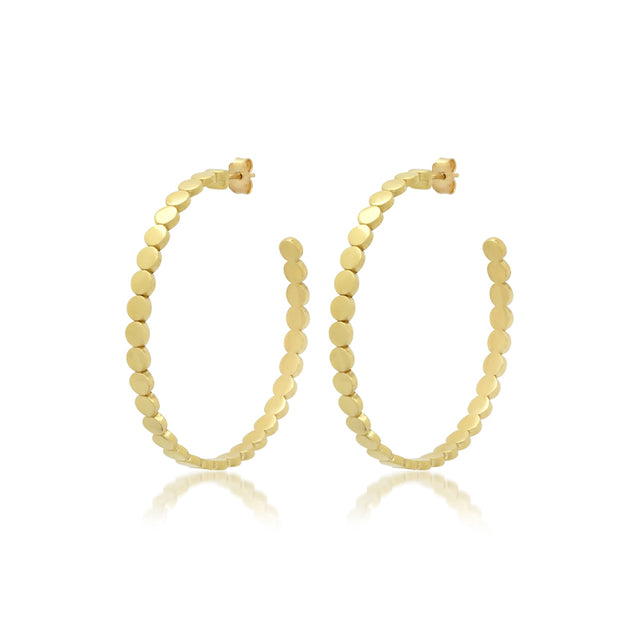Mini Circle Link Medium Hoops