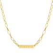 Medium Edith Link Necklace with Nameplate
