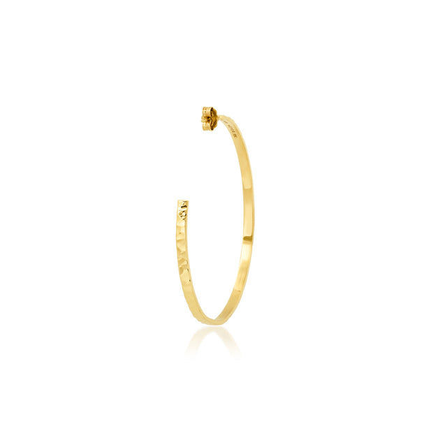 Medium Hammered Ellen Hoops