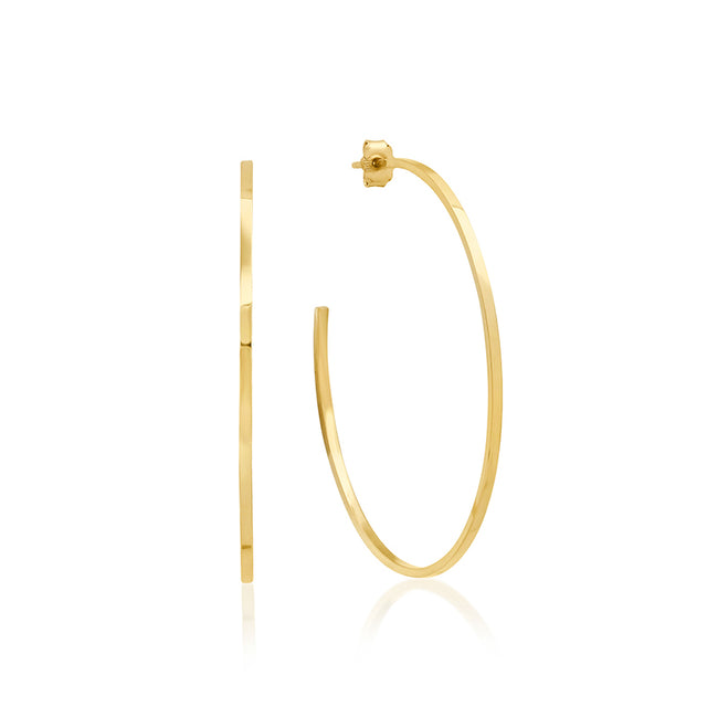 Medium Thin Hoops
