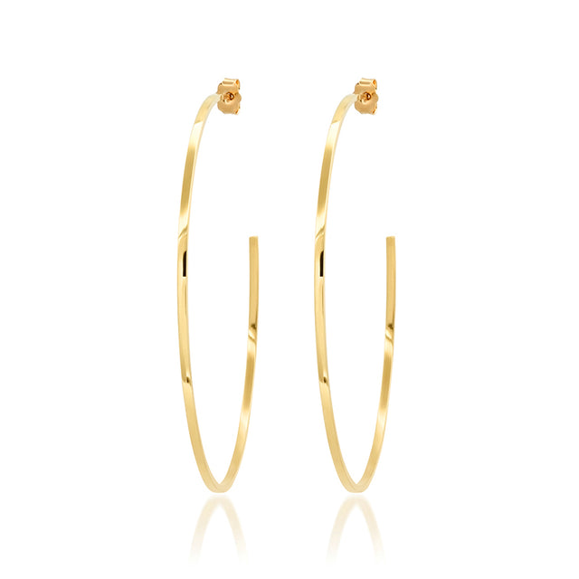 Medium Thin Hoops