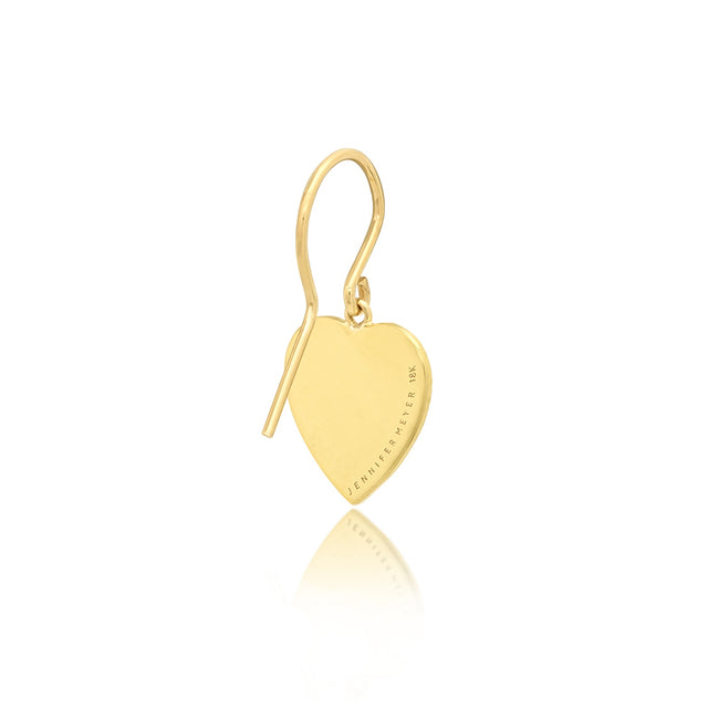 Mini 70's Heart Drop Earrings