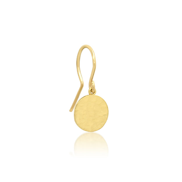 Mini Hammered Disc Earrings
