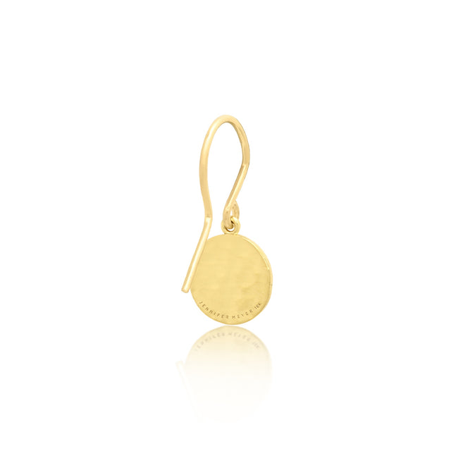 Mini Hammered Disc Earrings