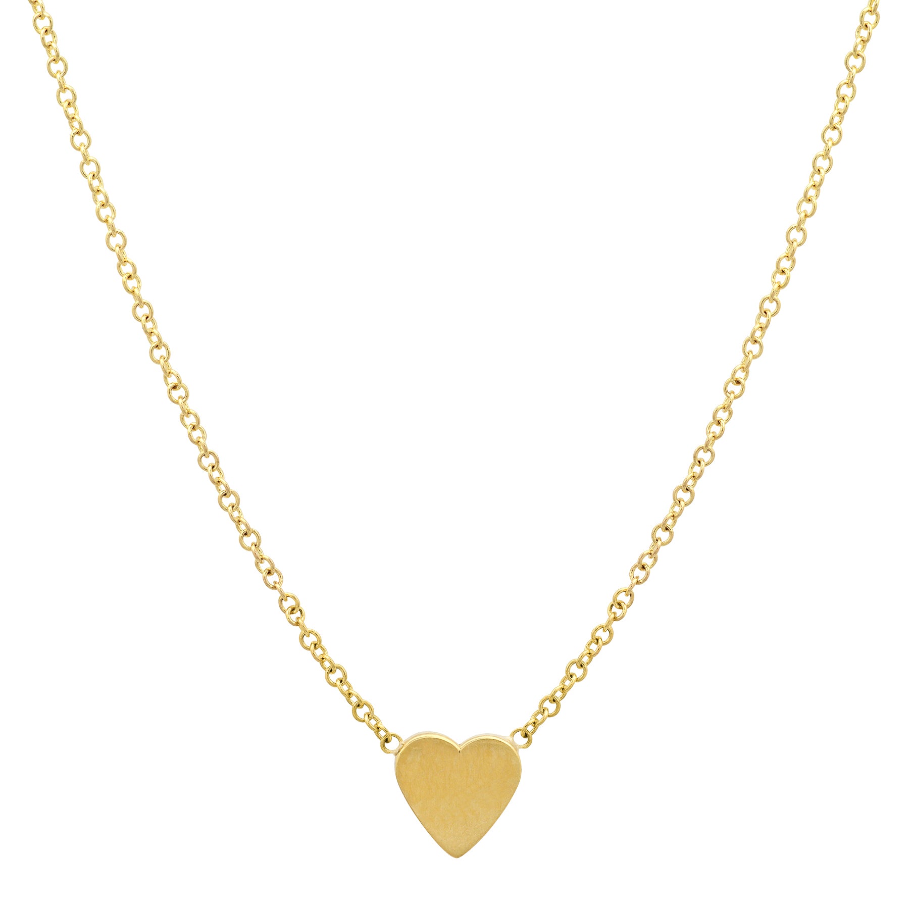 Triple Heart Charm Necklace in Solid Gold - Tales In Gold