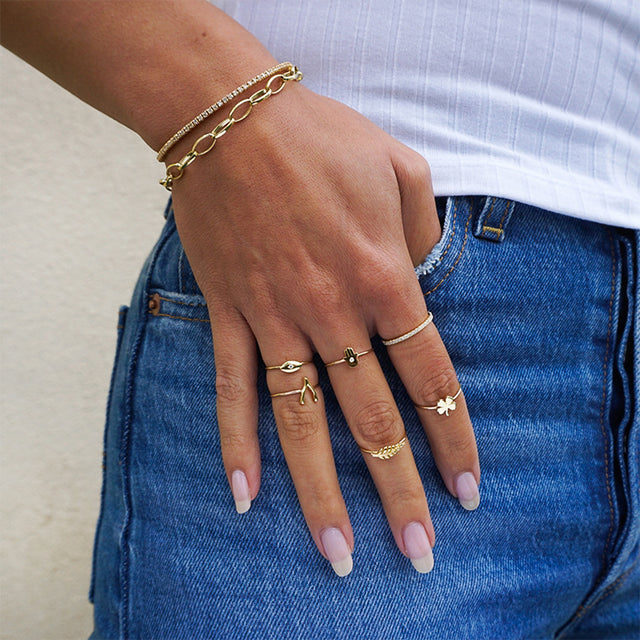 Mini Leaf Ring