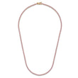 4-Prong Pink Sapphire Tennis Necklace