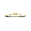 Blue Sapphire Baguette Tennis Bracelet