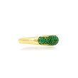 Small Emerald Dome Ring