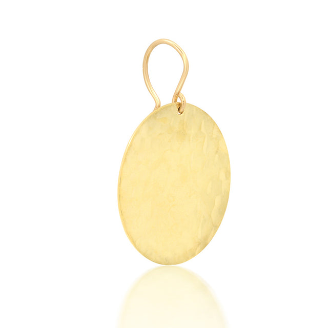 Small Hammered Disc Earrings