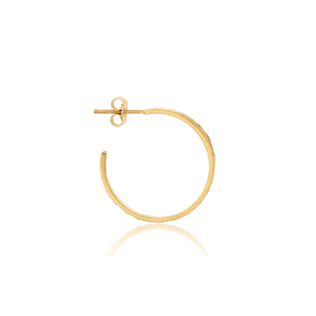 Small Hammered Ellen Hoops