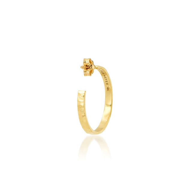 Small Hammered Ellen Hoops