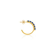 Small 4-Prong Blue Sapphire Hoops
