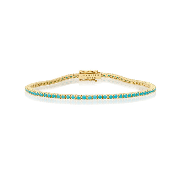 Bracelet de fantaisie turquoise | Motif floral | Maison Gustave Bracelet de fantaisie turquoise | Motif floral | Maison Gustave