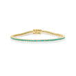 4-Prong Turquoise Tennis Bracelet