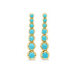 Large Graduated Turquoise Tennis Studs