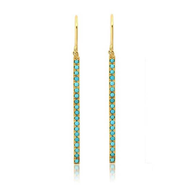 Turquoise Stick Earrings