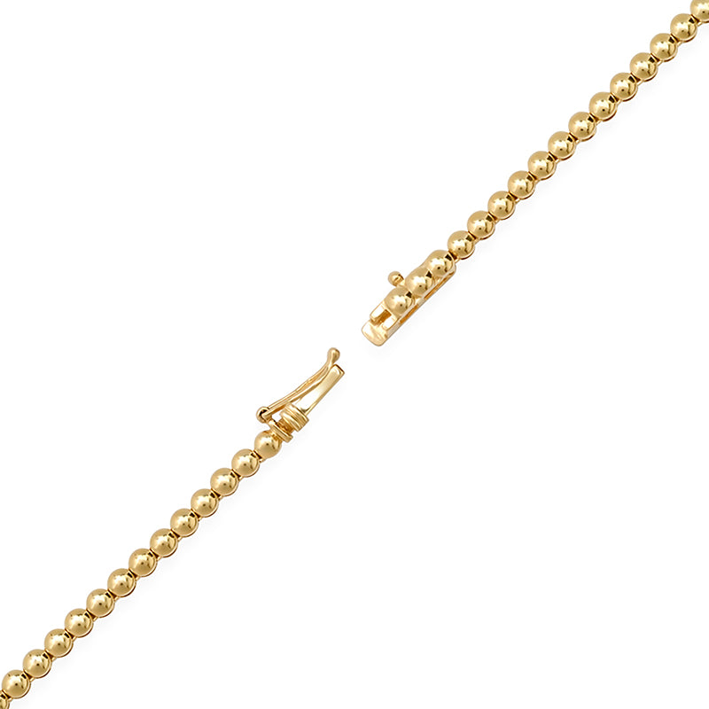 Graduated Yellow Sapphire Tennis Necklace